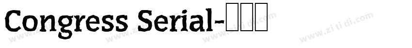 Congress Serial字体转换